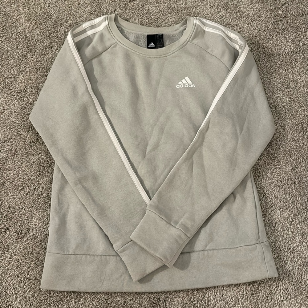 Adidas light green sweatshirt. Size XS.
